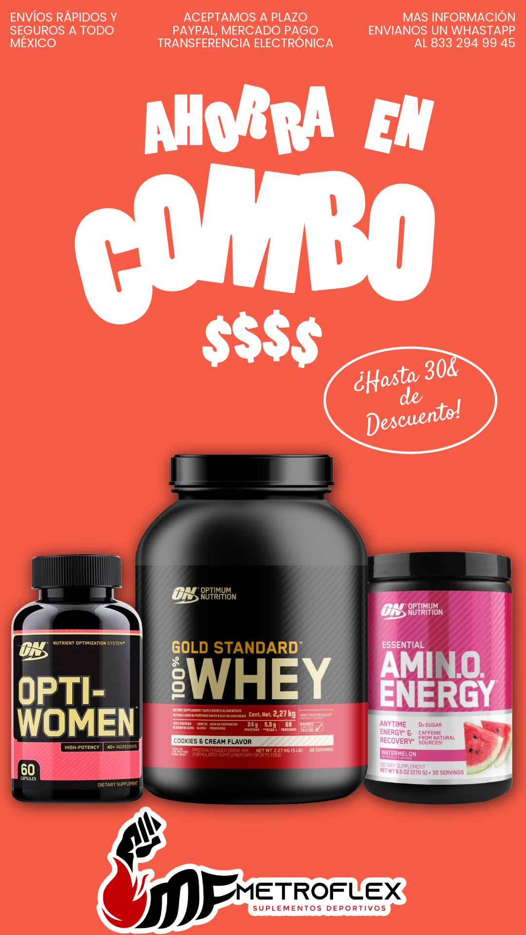 Promoción de Combos - Metroflex Suplementos