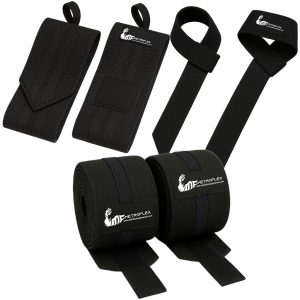 COMBO RODILLERAS, MUÑEQUERAS Y STRAPS METROFLEX