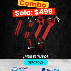 COMBO RODILLERAS, MUÑEQUERAS Y STRAPS METROFLEX