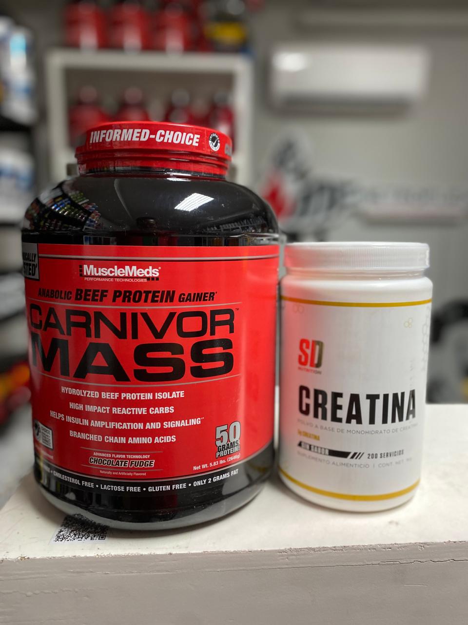 COMBO (CARNIVOR MASS 5 LBS+CREATINA SD 1 KG) - Imagen 2