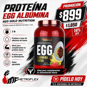 EGG ALBUMINA DE HUEVO 30 SERV RED GOLD