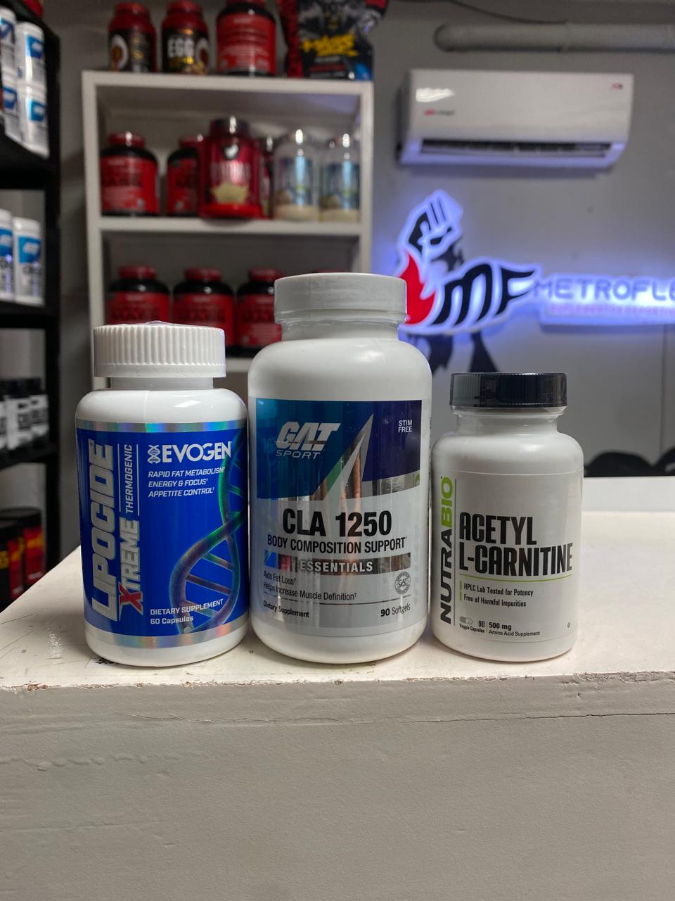 COMBO ( LIPOCIDE EXTREME 60 CAPS EVOGEN+CLA 1250 90 CAPS GAT+ACETYL L-CARNITINE 90 CAPS NUTRABIO) - Imagen 2