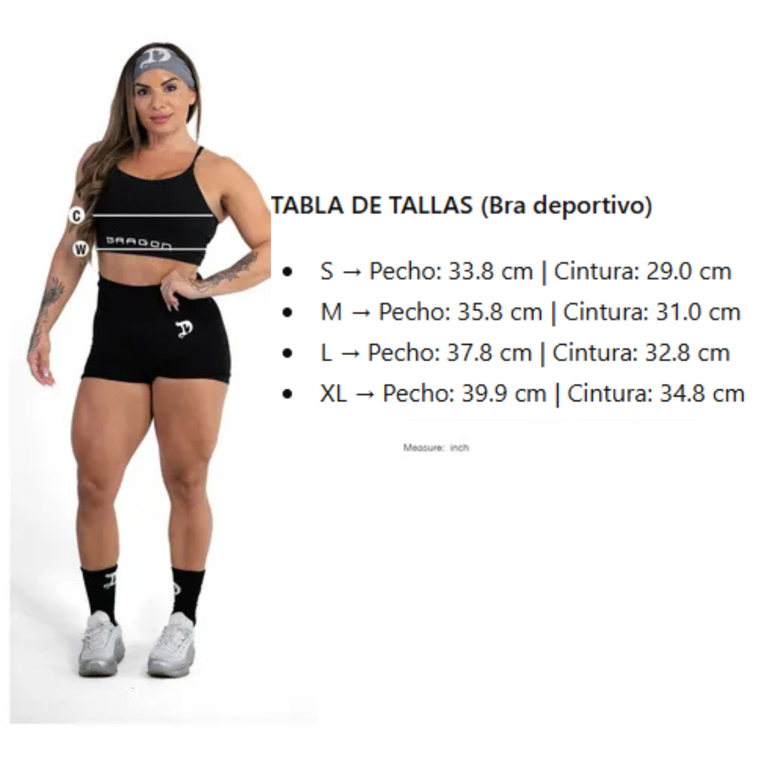 DRAGON PHARMA BRA BLACK - Imagen 3