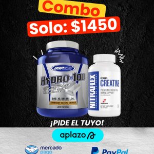 COMBO HYDRO 100 5 LBS+PRO CREATINE NITRAFLEX 180 CAPS