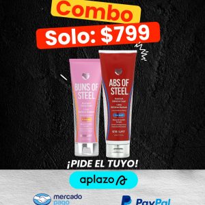 COMBO BUNS OF STEEL 237 ML + ABS OF STEEL 237 ML STEEL FIT