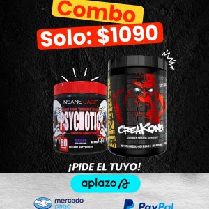 COMBO PSYCHOTIC 60 SERV INSANE LABZ + CREAKONG 1 KG 250 SERV MUTANT