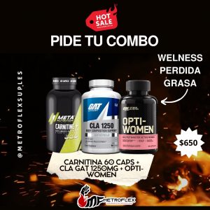 COMBO CARNITINA META 90 CAPS+CLA GAT 90 CAPS+OPTI WOMEN 60 CAPS