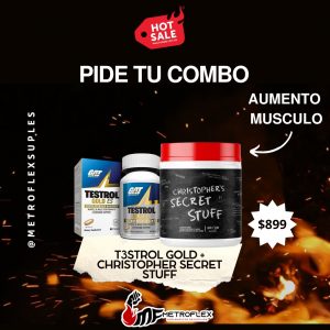 COMBO CHRISTOPHERS SECRET STUFF 514 GR+TESTROL GOLD 60 CAPS