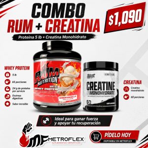 COMBO PRIME WHEY PROTEINA 5 LBS+CREATINA 60 SERV NUTREX
