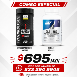 COMBO HYDROXYCUT ELITE HARDCORE 100 CAPS+CLA 1250 90 CAPS GAT
