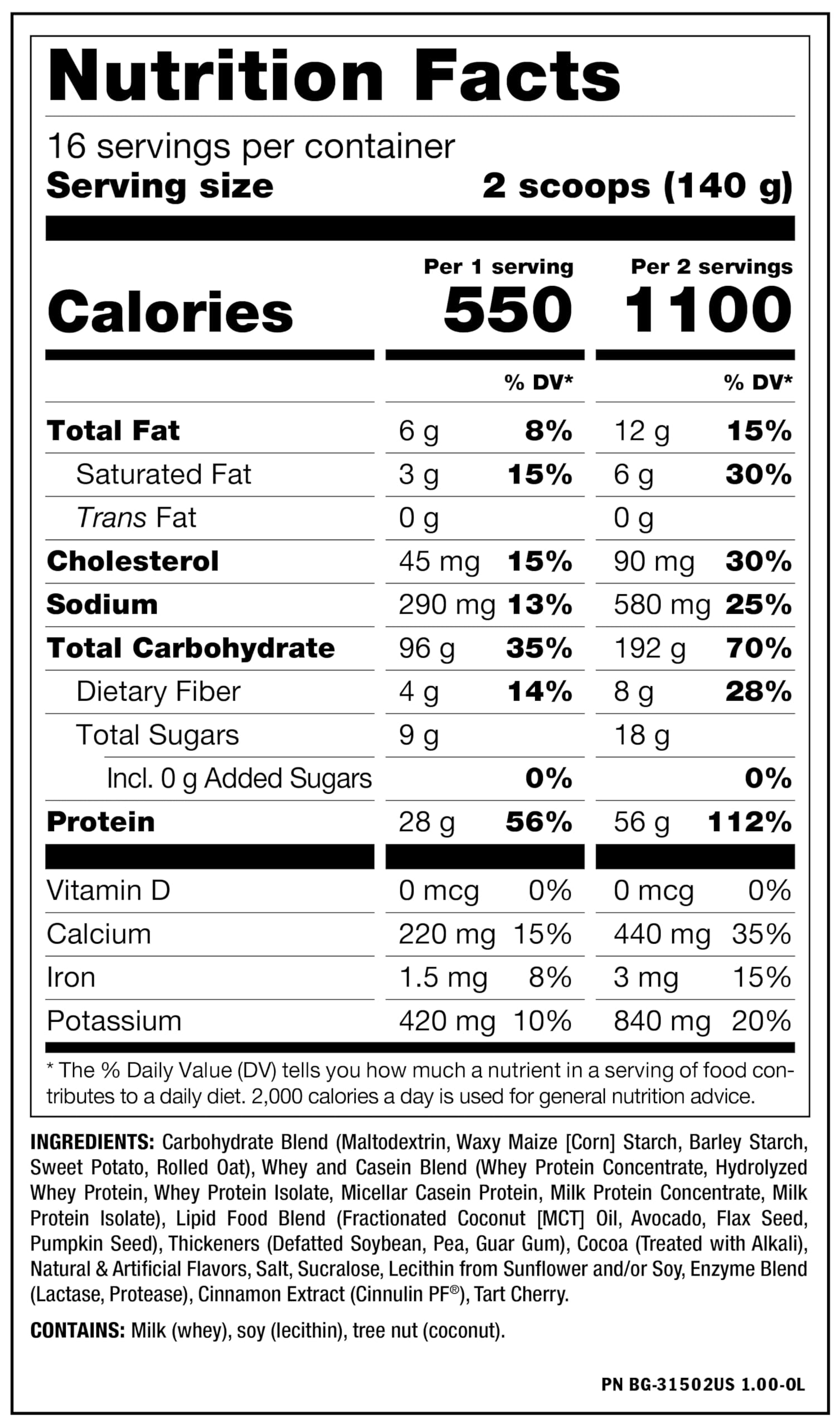 COMBO MUTANT MASS 5 LBS+CREATINA PLATINUM 400 GR MUSCLETECH - Imagen 3